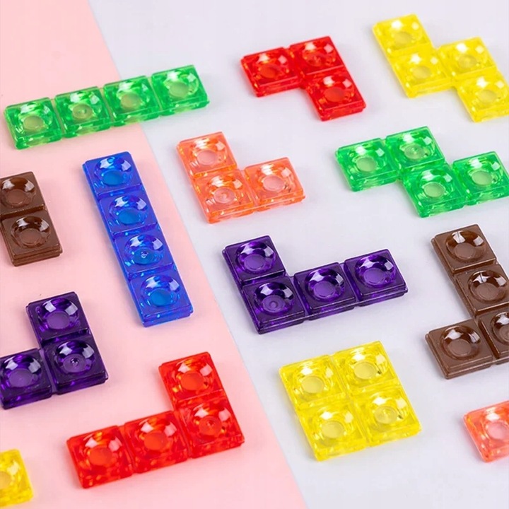 GRA LOGICZNA TETRIS BRAIN UKŁADANKA TRÓJWYMIAROWA KLOCKI 3D WIEŻA Z KLOCKÓW