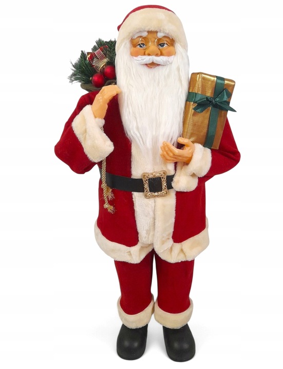 ŚWIĘTY MIKOŁAJ DUŻY FIGURKA ŚWIĄTECZNA DEKORACJA OZDOBA NA ŚWIĘTA 90cm