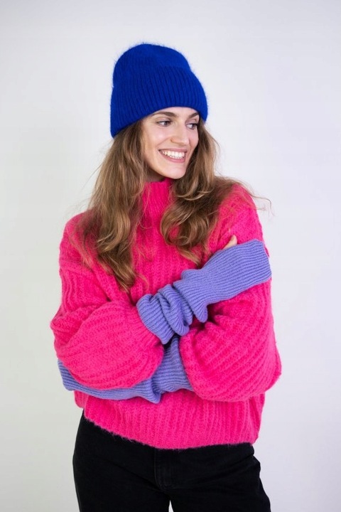 Czapka zimowa damska Buckland - angorowa, ciepła i miła Ecru