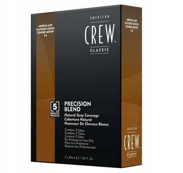 American Crew Precision Blend Odsiwiacz 3x40ml 5-6 Medium Ash