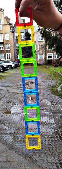 KLOCKI MAGNETYCZNE 3D 128 elm KONSTRUKCYJNE Edukacyjne , GRATISY