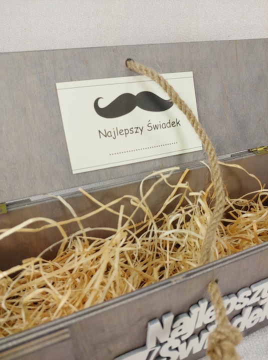 SKRZYNKA NA ALKOHOL PODZIĘKOWANIE DLA ŚWIADKÓW