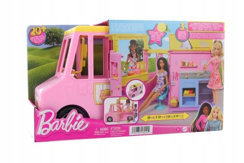 Barbie HPL71 Lemoniadowy truck furgonetka auto Mattel