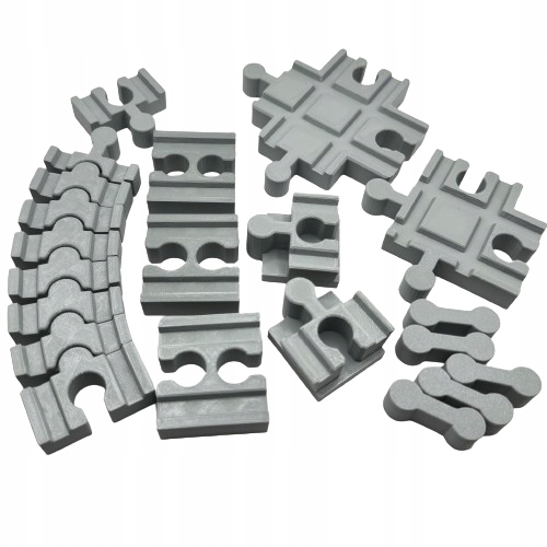 Zestaw 14 elementów do Torów Kolejki Drewnianej do Ikea, Lidl