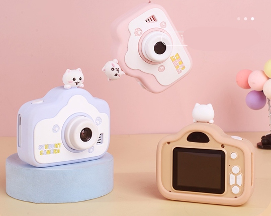 Aparat cyfrowy dla dzieci kotek 12mpx 1080p kamera prezent dla dziecka