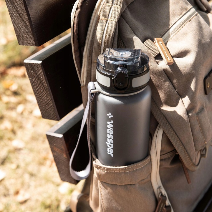 Butelka filtrująca motywacyjna bidon na wodę tritan Wessper + filtr