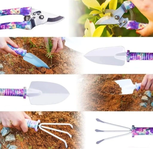 ZESTAW NARZĘDZI OGRODNICZYCH DLA KOBIET WALIZKA NARZĘDZIA OGRODNICZE 10 el.