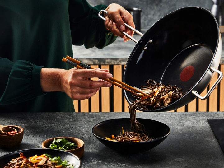 Patelnia TEFAL Nordica 20 cm stal indukcja powłoka ceramiczna