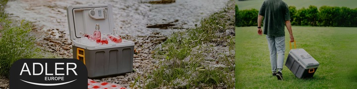 Lodówka turystyczna 40L samochodowa przenośna grzanie Adler
