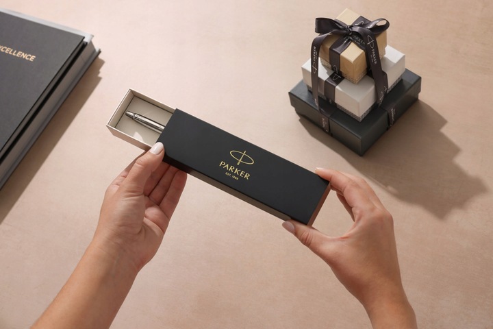 Długopis Z GRAWEREM CIEMNY CZYTELNY TRWAŁY Parker Jotter Własny Napis Logo