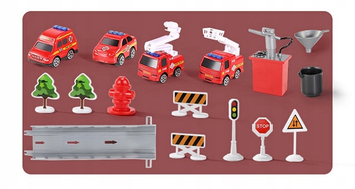 DUŻY WÓZ STRAŻACKI NA WODĘ STRAŻ POŻARNA DZWIĘKI