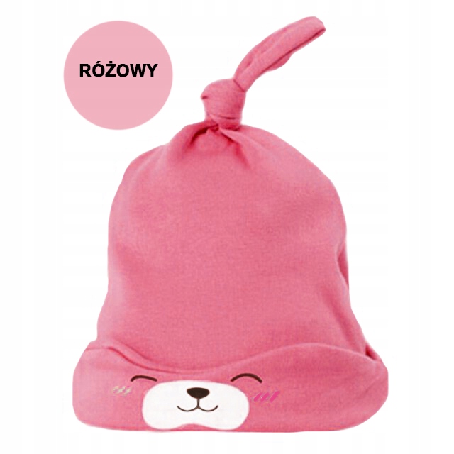 Czapeczka smerfetka dla noworodka ŚLICZNY PYSK