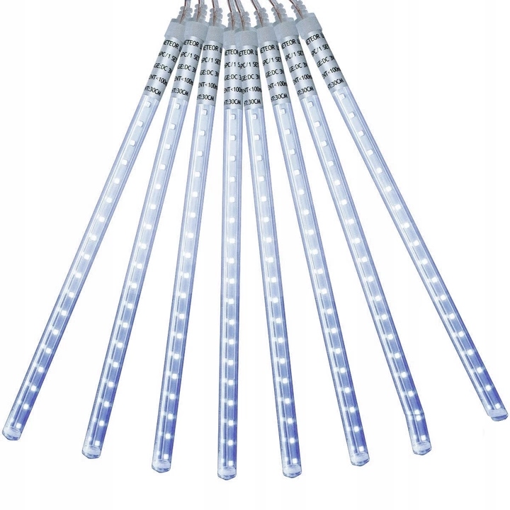 METEORY LED LAMPKI PADAJĄCY ŚNIEG SOPLE OŚWIETLENIE ŚWIĄTECZNE 50 CM IP44