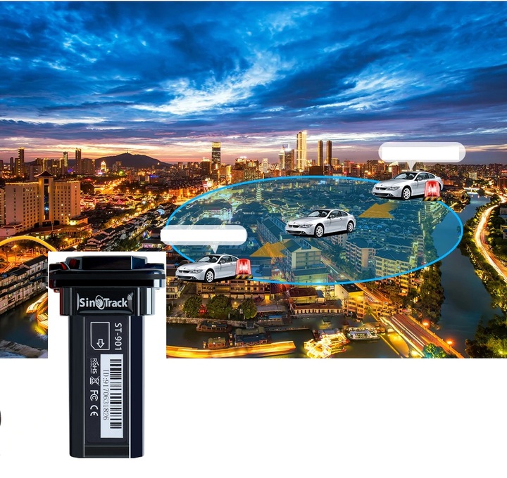 LOKALIZATOR GPS SINOTRACK ST901 TRACKER ŚLEDZENIE FLOT WWW ANDROID IOS APP