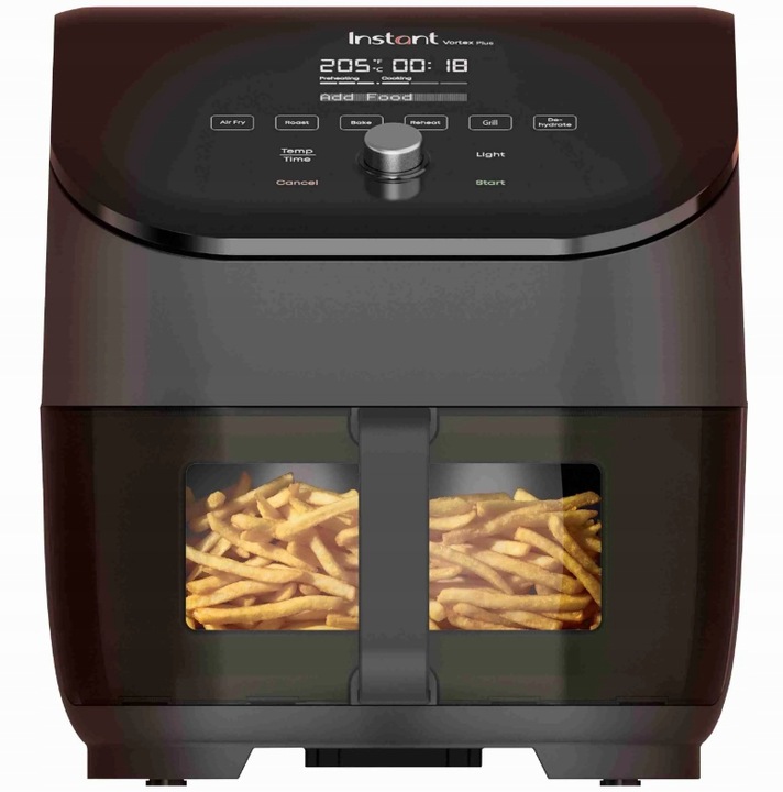Instant Vortex Plus Clear Cook Air Fryer czarny frytkownica beztłuszczowa