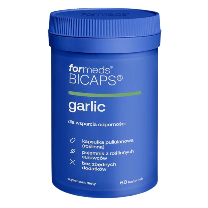 FORMEDS BICAPS GARLIC EKSTRAKT CZOSNEK POSPOLITY ODPORNOŚĆ 250 mg 60 kaps