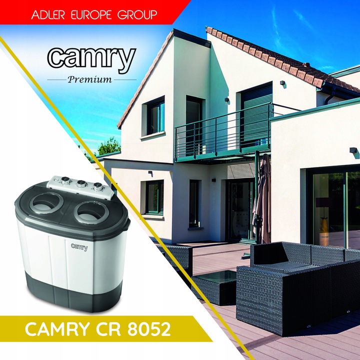 PRALKA WIRÓWKA TURYSTYCZNA CAMRY CR8052 WSAD 3kg