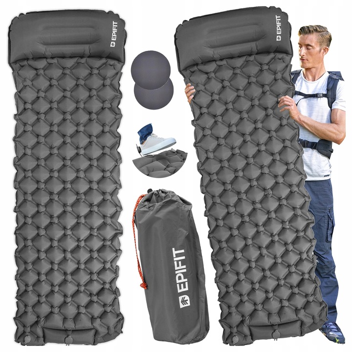 ULTRALEKKI Materac Samopompujący do spania jednoosobowy Karimata Dmuchana