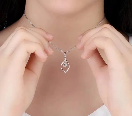 NASZYJNIK SREBRNY, ŁAŃCUSZEK SREBRNY DAMSKI SREBRO