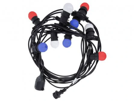 Girlanda świetlna zewnętrzna, 12 m 10 żarówek G4