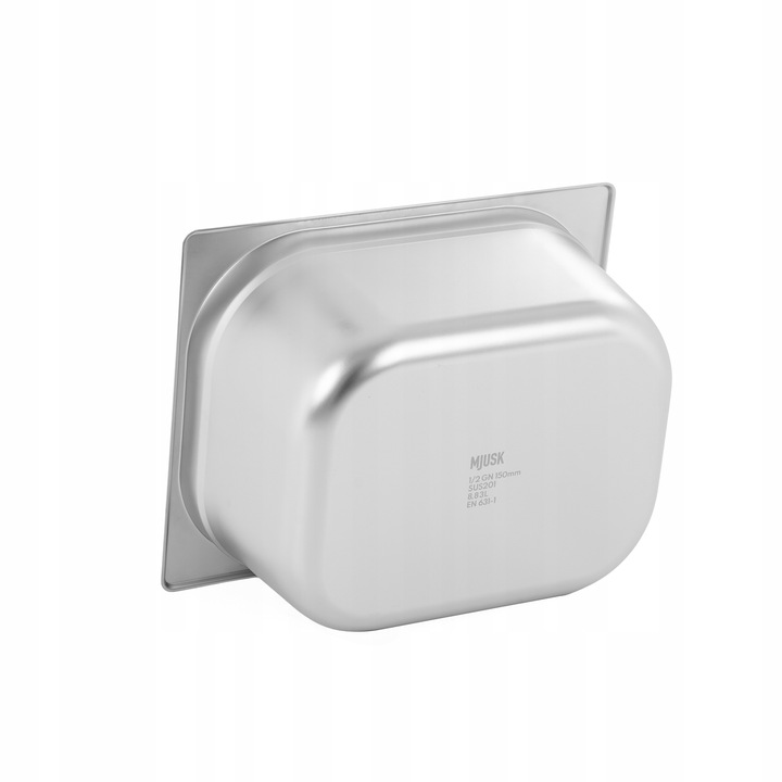 POJEMNIK GASTRONOMICZNY GN 1/2 150 mm STAL NIERDZEWNA 8.9 L MJUSK