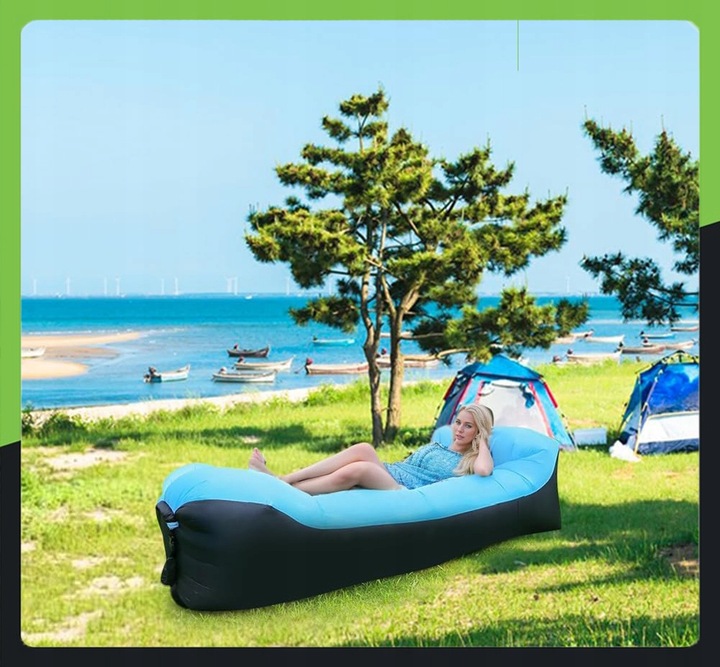 LAZY BAG Air Sofa DMUCHANA Leżak Materac Fotel Materiał Ripstop ZAGŁÓWEK