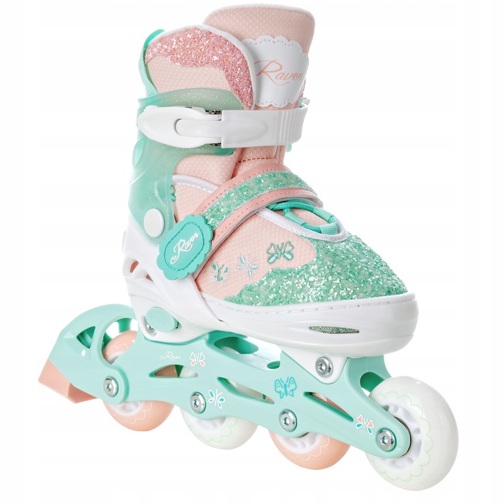 Rolki Regulowane RAVEN Mireia 30-33 Kółka LED