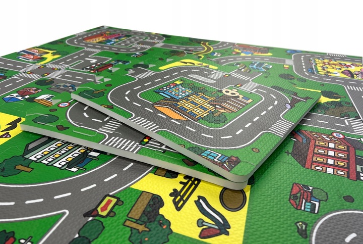 PUZZLE PIANKOWE MATA MIASTO ULICE DROGI 18EL DUŻE