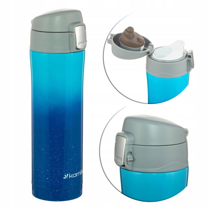Kubek Termiczny 450ml Termos Butelka Bidon Kamille