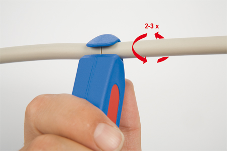 NÓŻ DO ŚCIĄGANIA IZOLACJI KABLI WEICON S4-28 MULTI