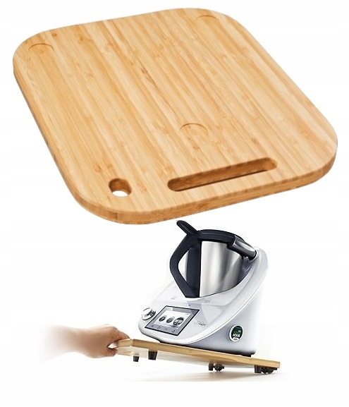 Podstawka Deska pod THERMOMIX przesuwna TM6 TM5 Podkładka z Drewna Obrotowa