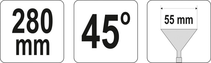Kleszcze do gięcia blach - odgięte 45°,280mm YT-5416