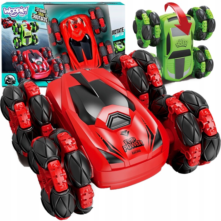 ZDALNIE STEROWANE AUTO RC AKROBATA ROTACJA 360 Z PILOTEM 2,4 GHz WOOPIE