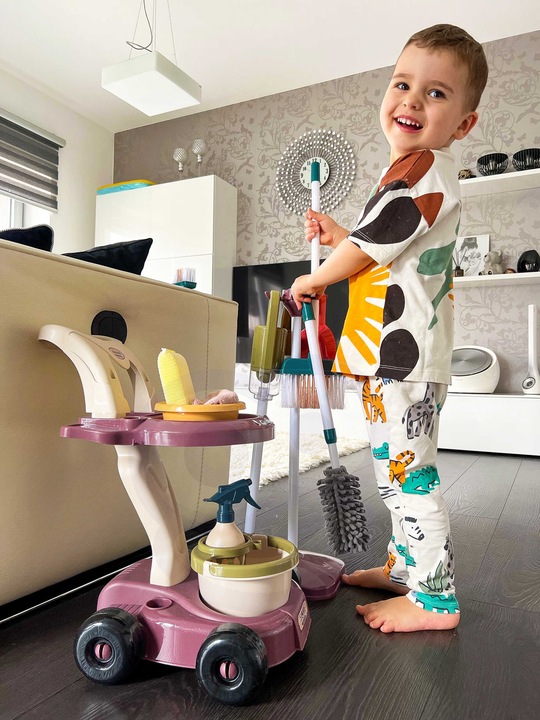 ZESTAW DO SPRZĄTANIA 3w1 XXL WÓZEK 26 el. WOOPIE