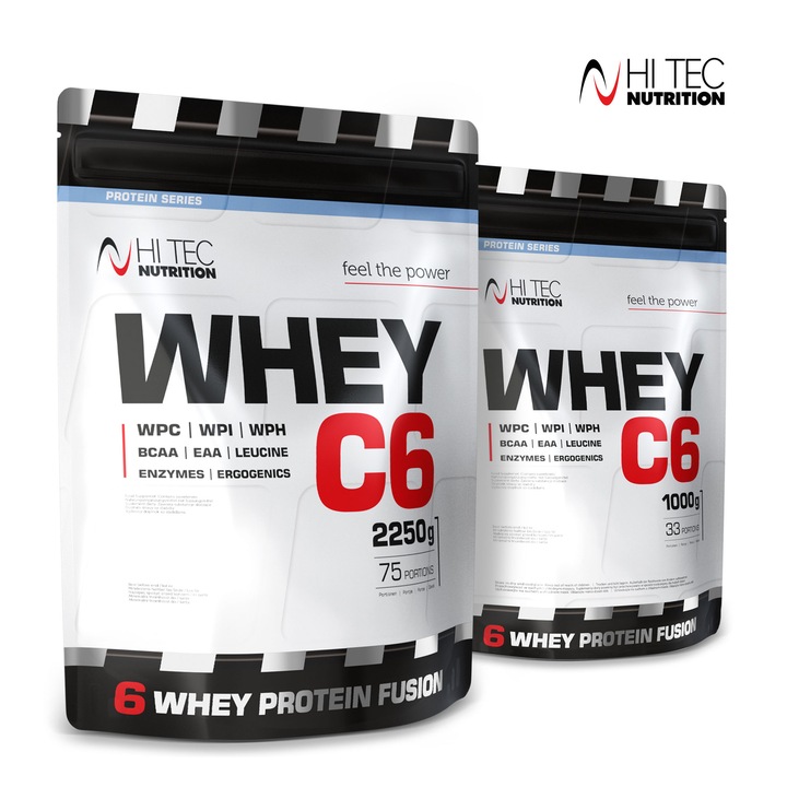 HI TEC Whey C-6- 1000 g BIAŁKO IZOLAT WPI WPH WPC
