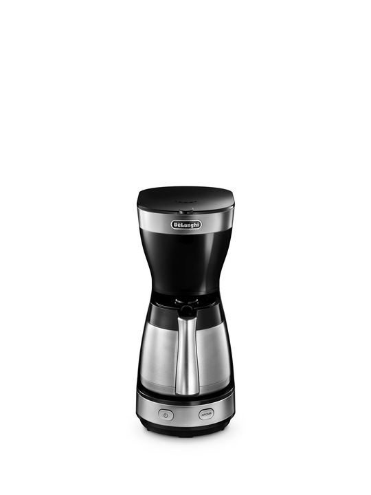 Przelewowy Ekspres do Kawy czarny termiczny dzbanek DeLonghi ICM16710 (P)