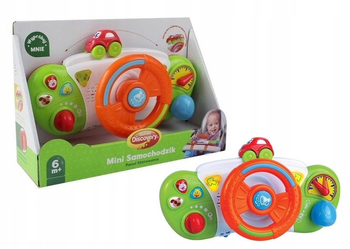 Zabawka Interaktywna Kierownica Mini samochodzik Dumel Discovery DD45287