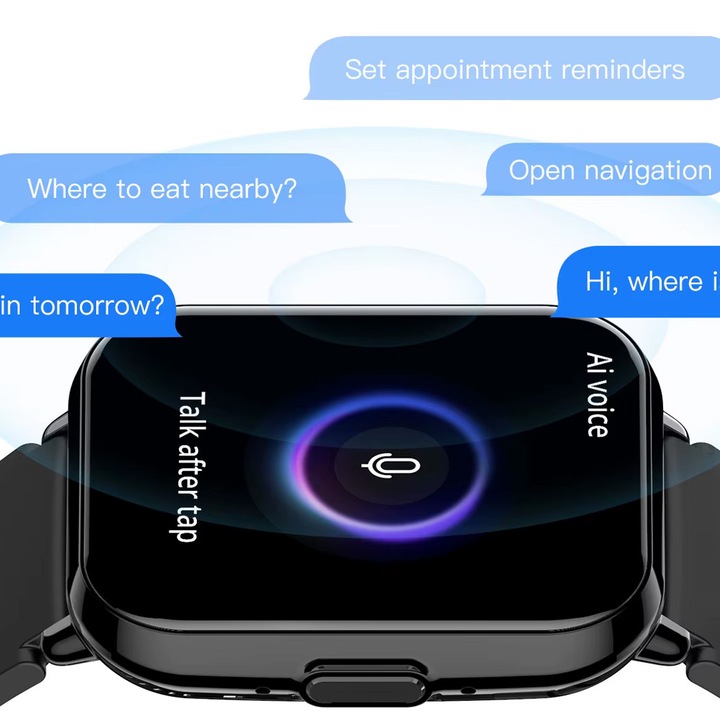 Smartwatch damski z funkcją rozmów i powiadomień puls kroki sen menu PL