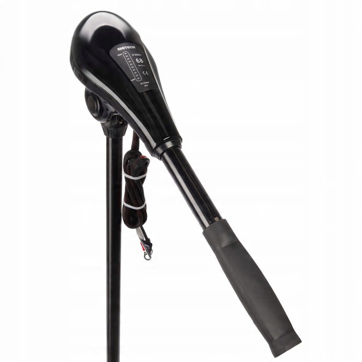 Silnik elektryczny zaburtowy do łodzi pontonu akumulator ład Meteor 68 lbs