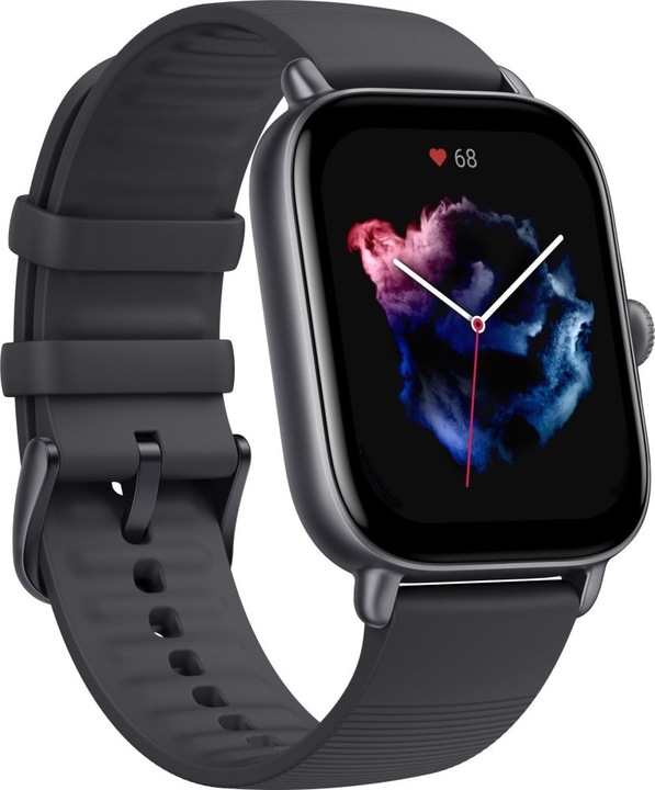 Czarny Smartwatch AMAZFIT GTS 3