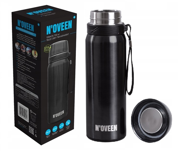 BIDON TERMOS BUTELKA KUBEK TERMICZNY Z UCHWYTEM NA KAWĘ HERBATĘ 700ML SITKO