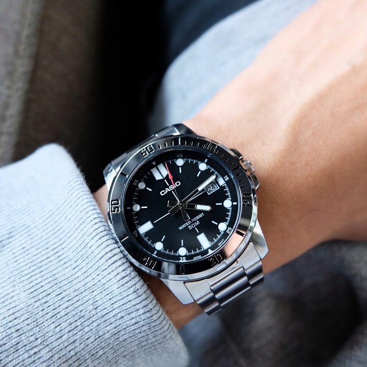 ZEGAREK MĘSKI CASIO MTP-VD01D-1EV + BOX +GRAWER