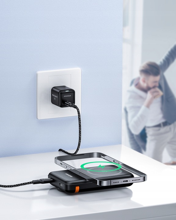 INNOSTYLE POWERDUO 2W1 SZYBKI POWERBANK INDUKCYJNY DO MAGSAFE WATCH 10000