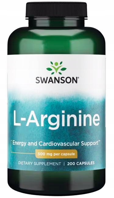 L-ARGININA 500 masa mięśniowa LIBIDO 200k SWANSON