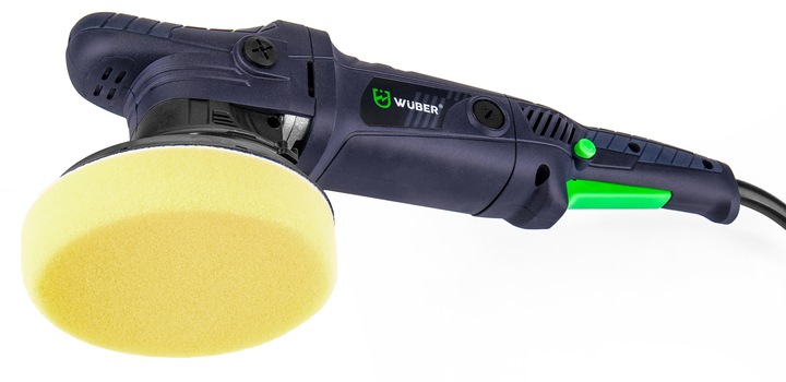 POLERKA SAMOCHODOWA 1500W MIMOŚRODOWA Z REGULACJĄ OSCYLACYJNA + GĄBKI +PADY