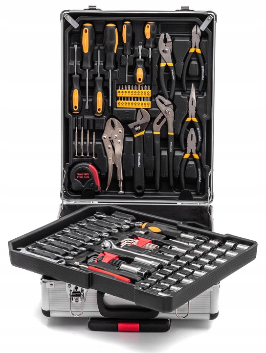 WALIZKA NARZĘDZIOWA ZESTAW NARZĘDZI KLUCZY 1750 ELEMENTÓW SUPER ZESTAW