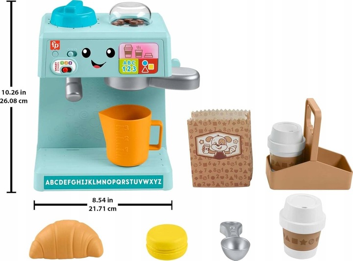EDUKACYJNY INTERAKTYWNY EKSPRES DO KAWY UCZ SIĘ I ŚMIEJ ŚWIATŁO DŹWIĘK AKC.