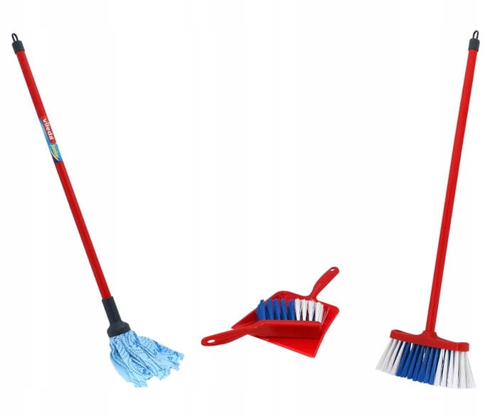 KLEIN ZESTAW DO SPRZĄTANIA VILEDA SZCZOTKA MIOTŁA MOP ZMIOTKA 3+