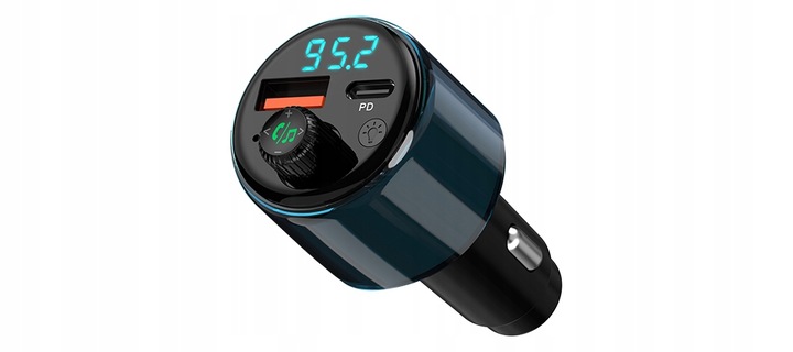 Transmiter FM Bluetooth Navitel BHF05 MAX zestaw głośnomówiący, USB-A USB-C