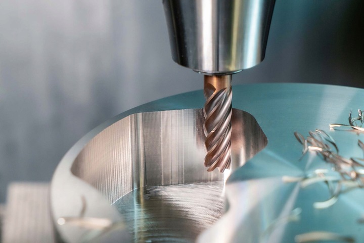 Frez palcowy CNC fi 8 mm x 60 mm HRC 55 VHM widiowy do metalu